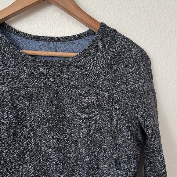 Lululemon 10 Cypress Kiss Long Sleeve in Fusion Jacquard Black Violet Viola - Picture 6 of 11